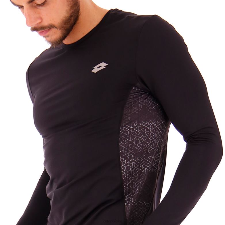 Lotto Męskie - Lotto Człowiek lekkoatletyka koszulka xride iii ls pl strój R4DBZ478