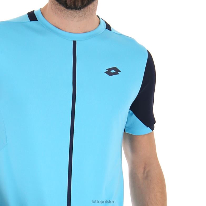 Lotto Męskie - Lotto Człowiek niebieski atol/granatowy najlepsza koszulka IV strój R4DBZ495