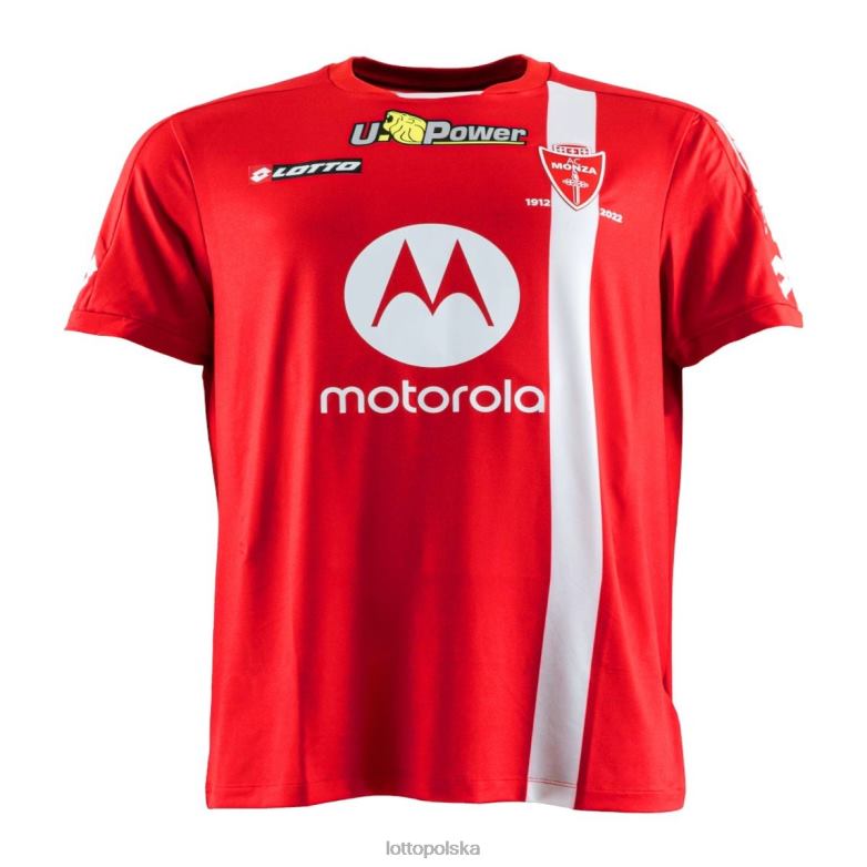 Lotto Męskie - Lotto Człowiek płomień czerwony autentyczny ac monza home 22/23 strój R4DBZ640