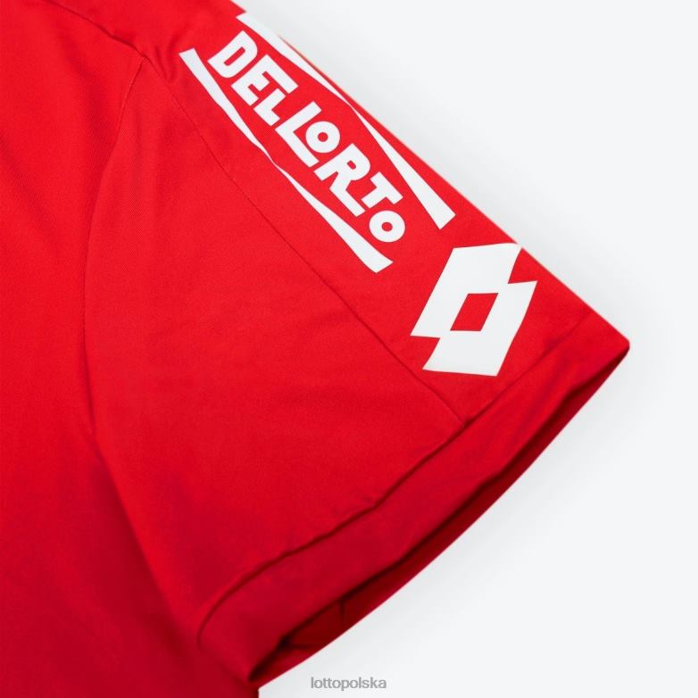 Lotto Męskie - Lotto Człowiek płomień czerwony autentyczny ac monza home 22/23 strój R4DBZ640