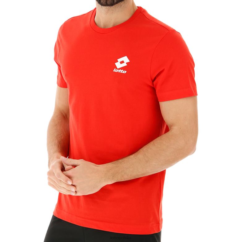 Lotto Męskie - Lotto Człowiek płomień czerwony koszulka bs js strój R4DBZ424