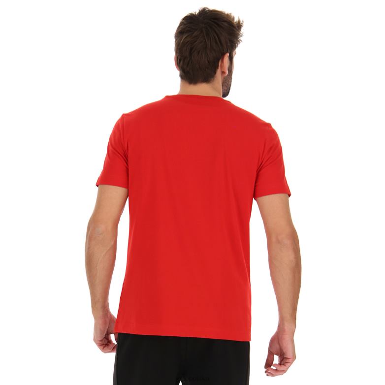 Lotto Męskie - Lotto Człowiek płomień czerwony logo VIII koszulka 2 strój R4DBZ415