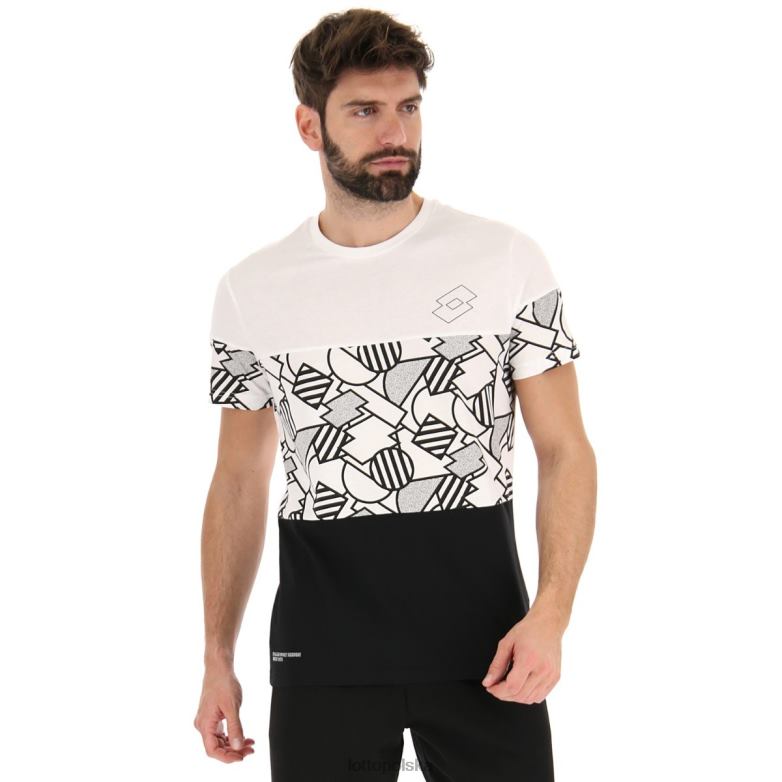 Lotto Męskie - Lotto Człowiek wszystko czarne koszulka Athletica Prime strój R4DBZ391