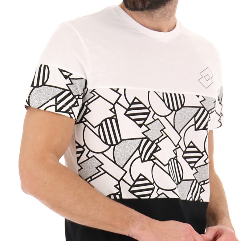 Lotto Męskie - Lotto Człowiek wszystko czarne koszulka Athletica Prime strój R4DBZ391