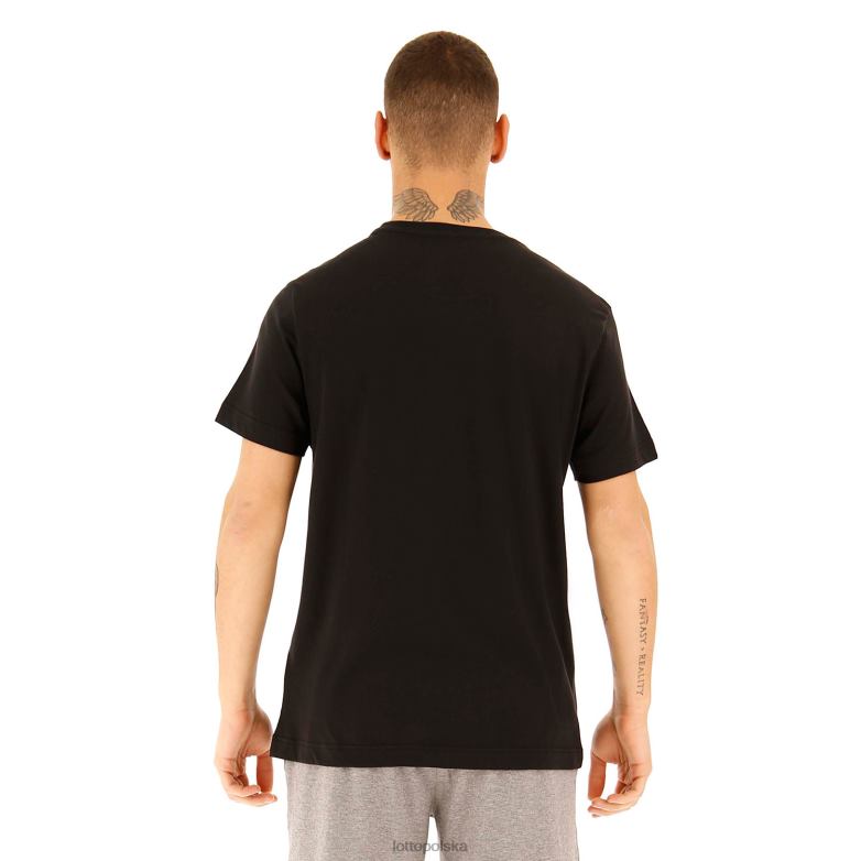 Lotto Męskie - Lotto Człowiek wszystko czarne koszulka bs js strój R4DBZ426