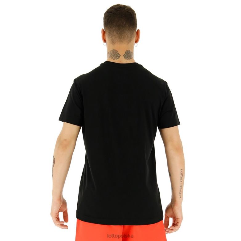 Lotto Męskie - Lotto Człowiek wszystko czarne koszulka wc22 portugalia strój R4DBZ371