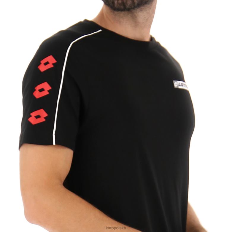 Lotto Męskie - Lotto Człowiek wszystko czarne logo VIII koszulka 1 strój R4DBZ413