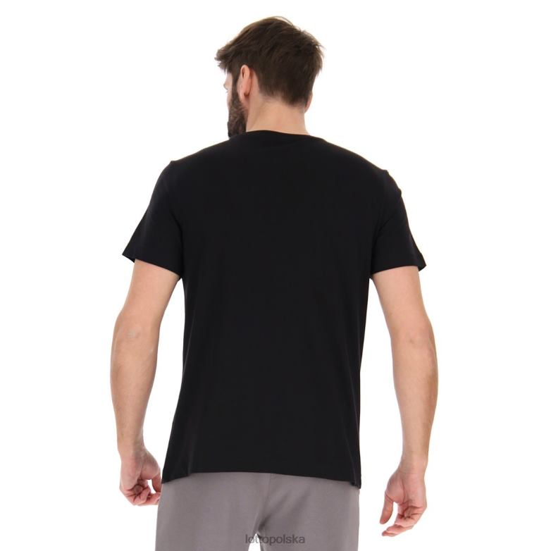 Lotto Męskie - Lotto Człowiek wszystko czarne tee losanga v strój R4DBZ422