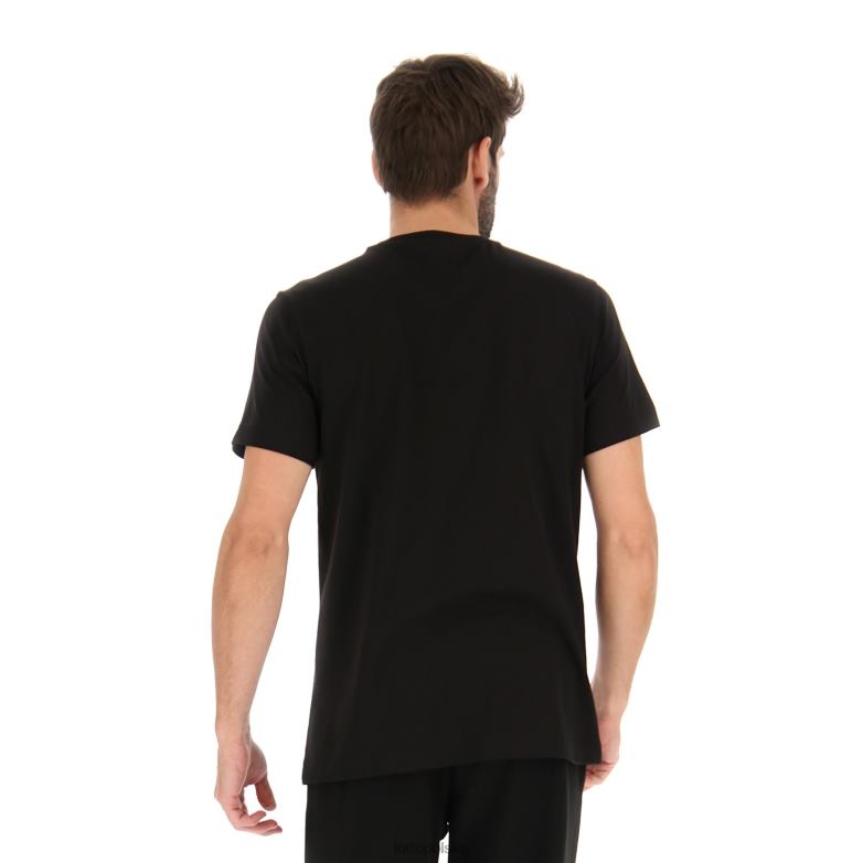 Lotto Męskie - Lotto Człowiek wszystko czarne tee losanga vi strój R4DBZ445