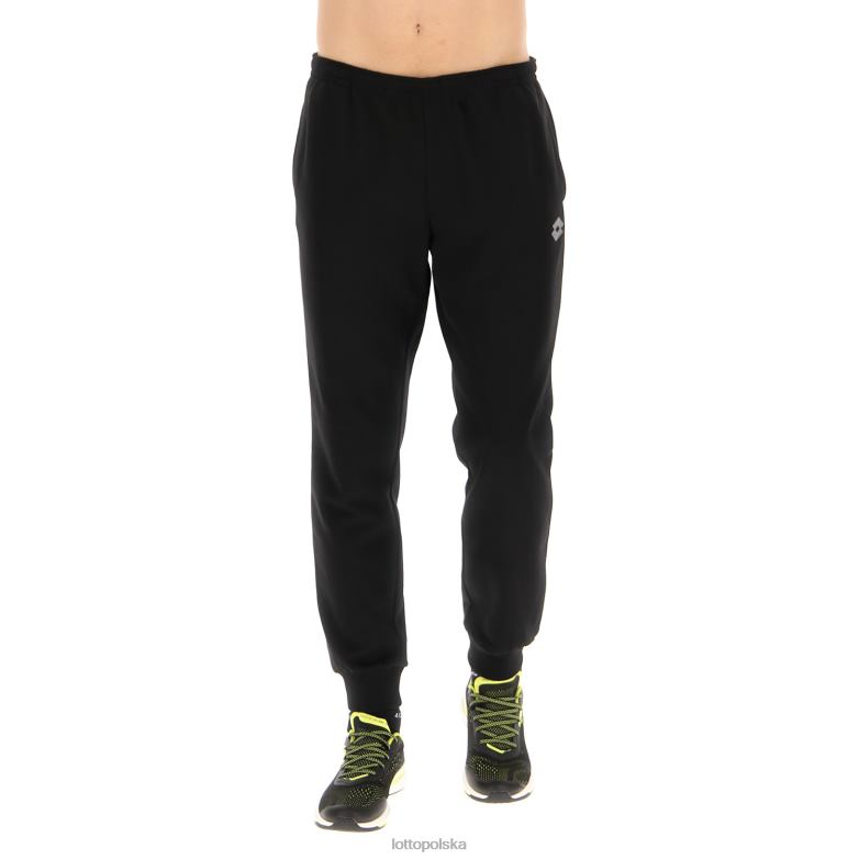 Lotto Męskie - Lotto Człowiek wszystko czarne ściągacz w mankietach spodni msc strój R4DBZ336