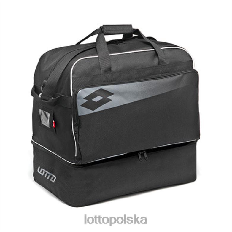 Lotto Polska - Lotto dzieci całość czarna/chłodna szarość 9c/całość biała torba piłkarska omega jr ii akcesoria R4DBZ1231