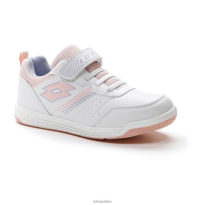 Lotto Polska Buty - Lotto dzieci bicz biały/brzoskwiniowy/niebiański 9381 set as amf xviii cl s buty R4DBZ1077