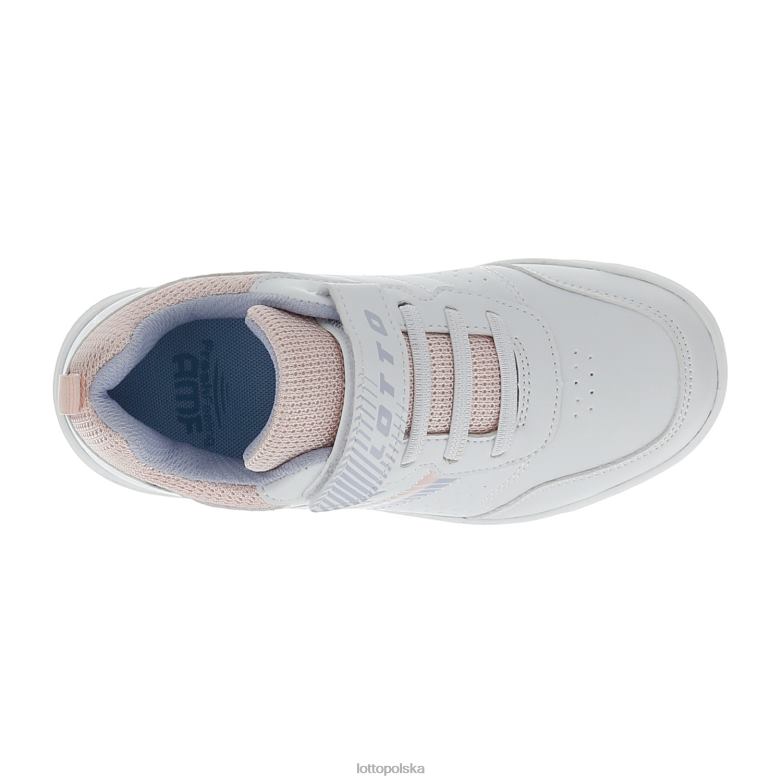 Lotto Polska Buty - Lotto dzieci bicz biały/brzoskwiniowy/niebiański 9381 set as amf xviii cl s buty R4DBZ1077