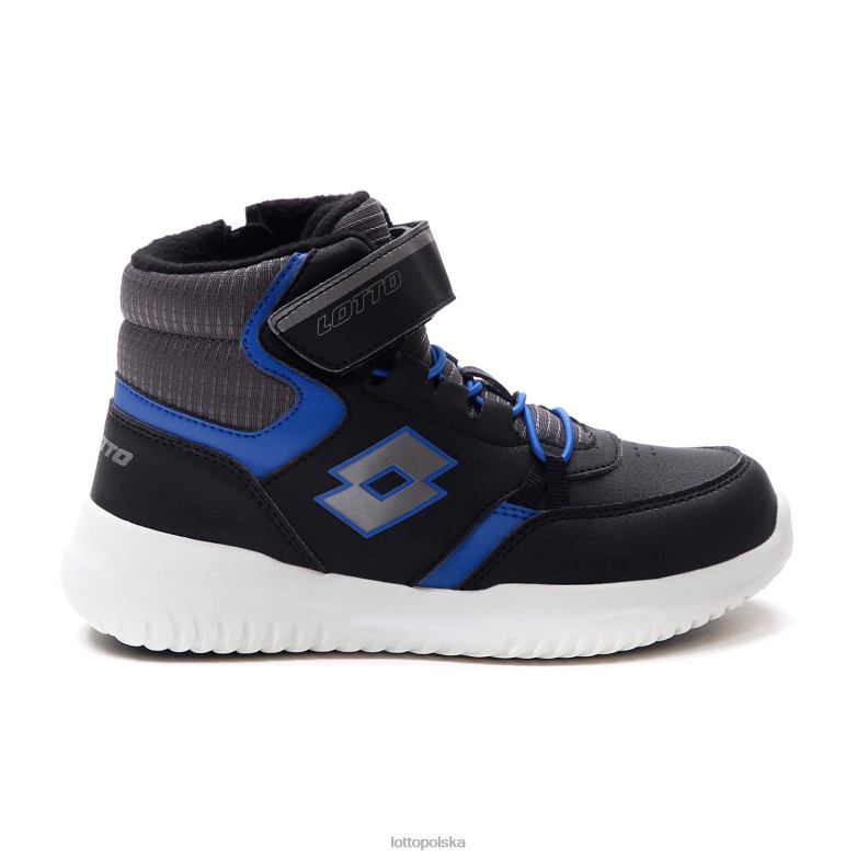 Lotto Polska Buty - Lotto dzieci cały czarny/grawitacyjny tytan/lapis niebieski fuga amf mid cl sl buty R4DBZ1053