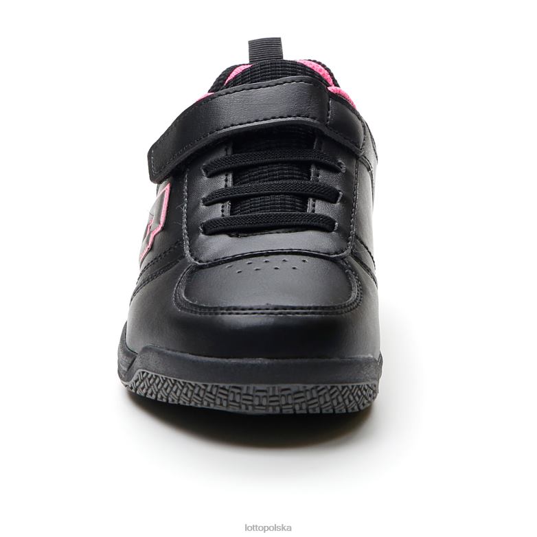 Lotto Polska Buty - Lotto dzieci cały czarny/grawitacyjny tytan/neonowa magenta set as amf xix 1 cl s buty R4DBZ1071