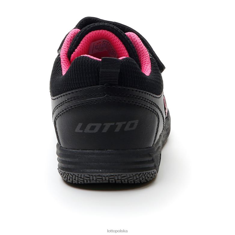 Lotto Polska Buty - Lotto dzieci cały czarny/grawitacyjny tytan/neonowa magenta set as amf xix 1 cl s buty R4DBZ1071
