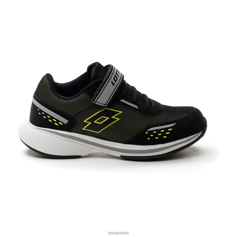 Lotto Polska Buty - Lotto dzieci wszystkie czarne/akacja zielone speedevo 600 amf ii cl s buty R4DBZ1094