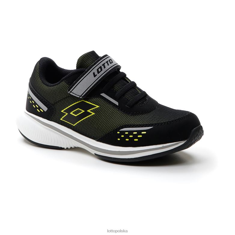 Lotto Polska Buty - Lotto dzieci wszystkie czarne/akacja zielone speedevo 600 amf ii cl s buty R4DBZ1094