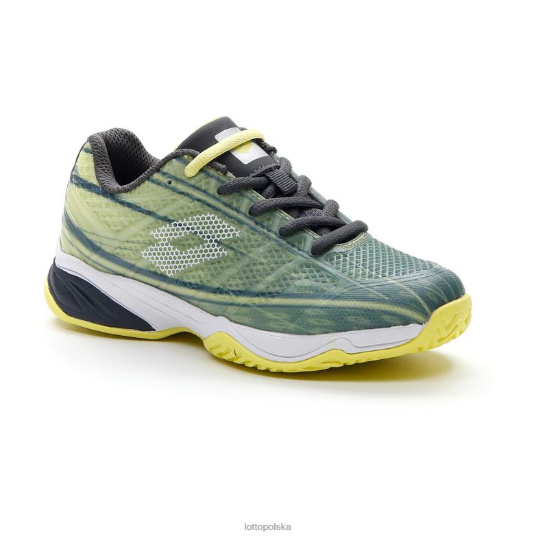 Lotto Polska Buty - Lotto dzieci asfalt/cały biały/żółty neon mirage 300 alr jr buty R4DBZ1132