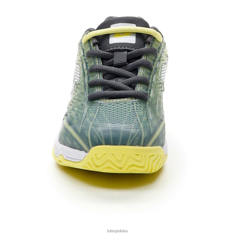 Lotto Polska Buty - Lotto dzieci asfalt/cały biały/żółty neon mirage 300 alr jr buty R4DBZ1132
