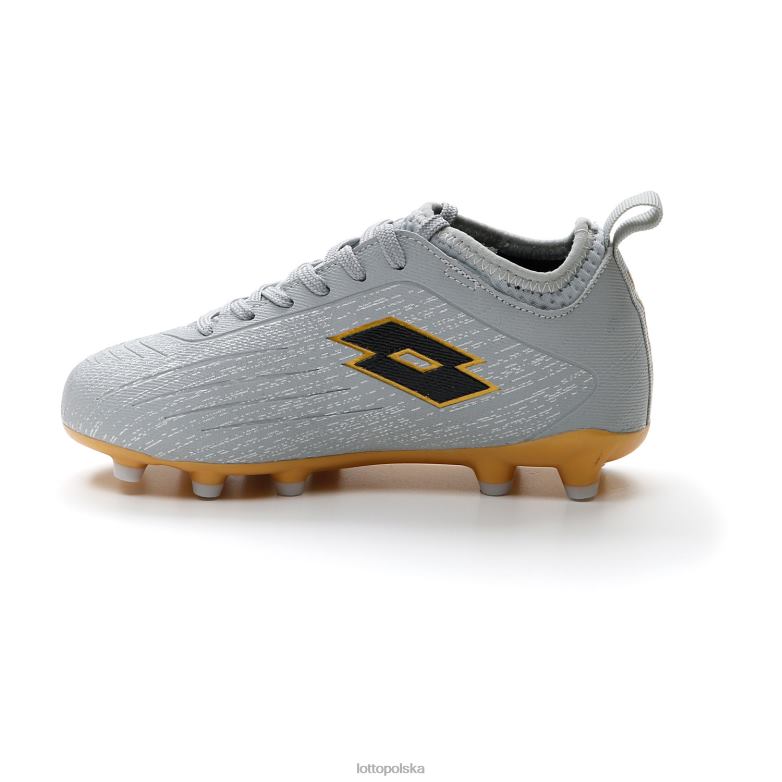 Lotto Polska Buty - Lotto dzieci mglisty szary/cała czerń/jasny platynowy solista 700 iv fg jr buty R4DBZ1099