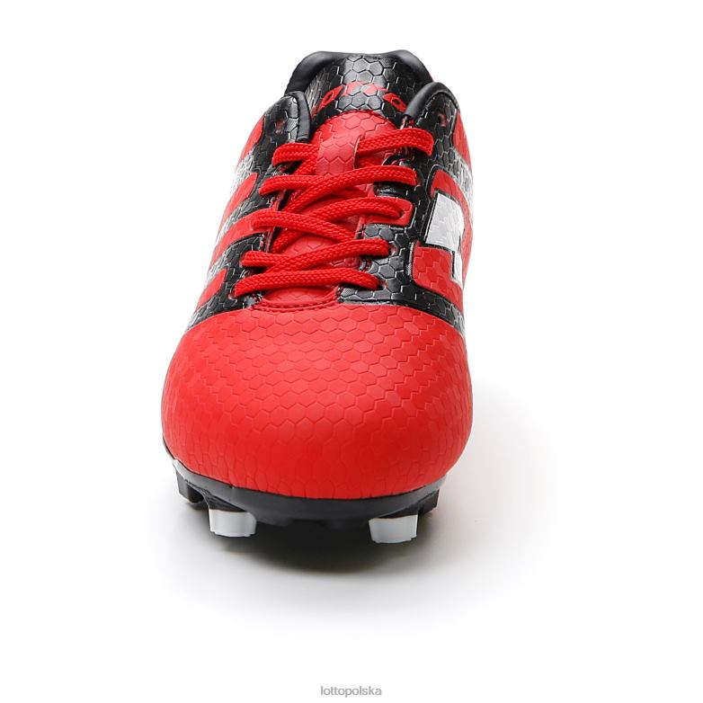 Lotto Polska Buty - Lotto dzieci płomień czerwony/cały czarny maestro 700 iv fg jr buty R4DBZ1102