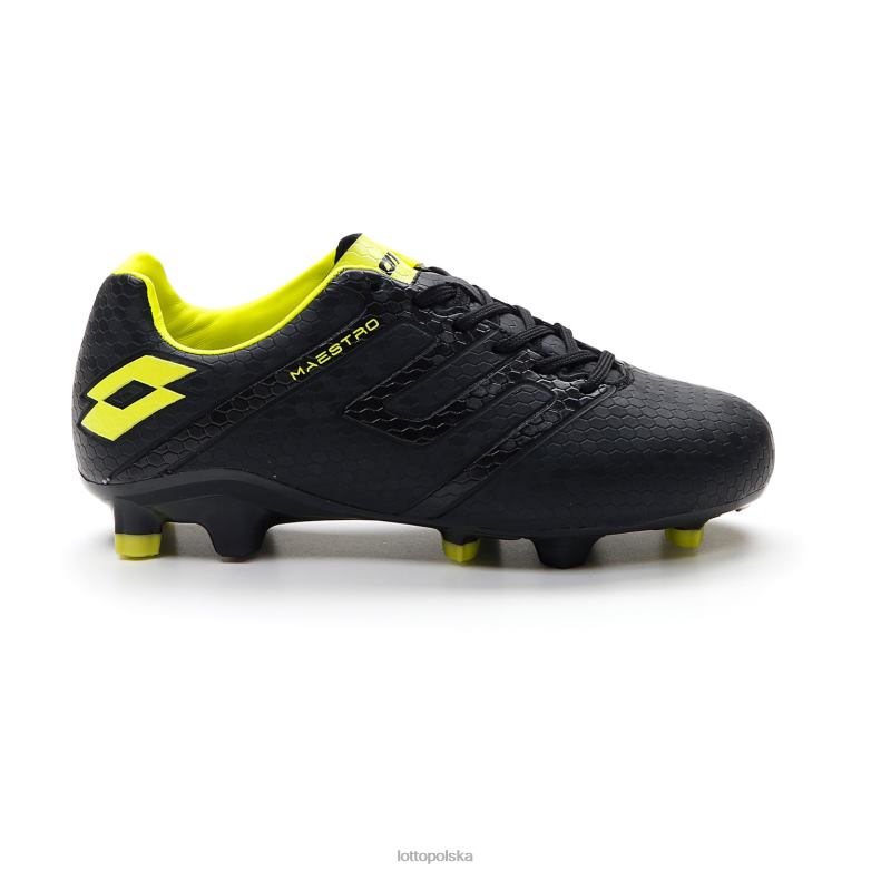 Lotto Polska Buty - Lotto dzieci wszystkie czarne/akacja zielone maestro 700 iv fg jr buty R4DBZ1103