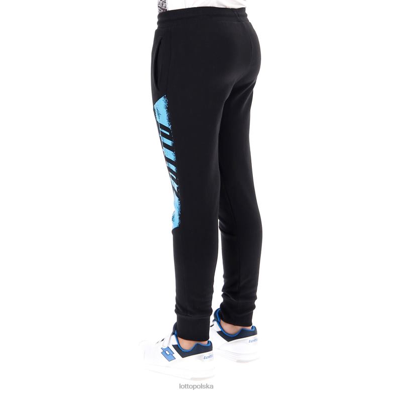 Lotto Polska - Lotto dzieci wszystko czarne spodnie z logo strój R4DBZ1200