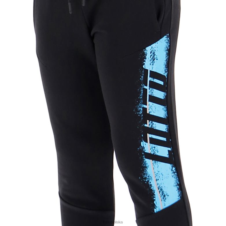 Lotto Polska - Lotto dzieci wszystko czarne spodnie z logo strój R4DBZ1200