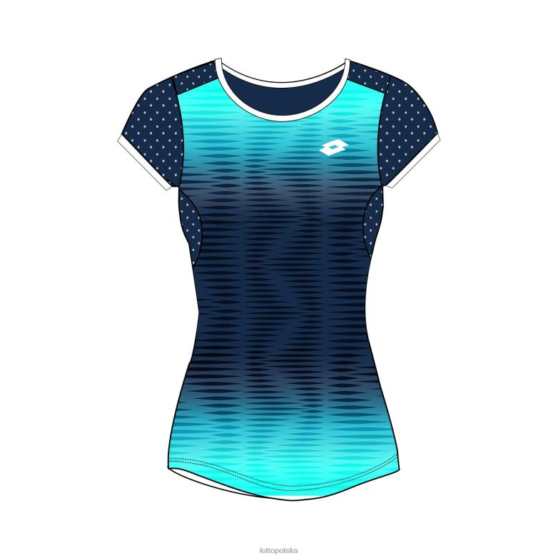 Lotto Polska - Lotto dzieci niebieski atol/granatowy top g iv tee 2 strój R4DBZ1164