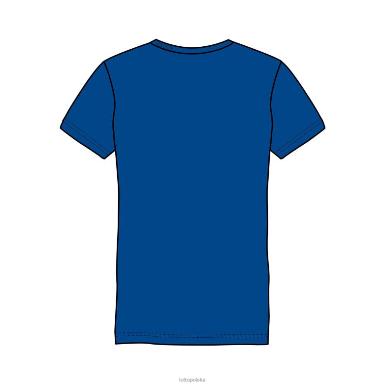 Lotto Polska - Lotto dzieci zespół królewski/granatowy koszulka lekkoatletyczna b iii js strój R4DBZ1138