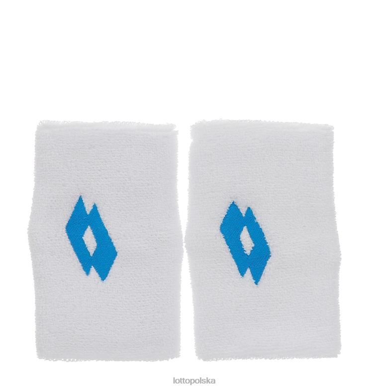 Lotto Polska - Lotto kobieta jasny biały/niebieski Dunaj nadgarstek tenisowy b skg akcesoria R4DBZ1047