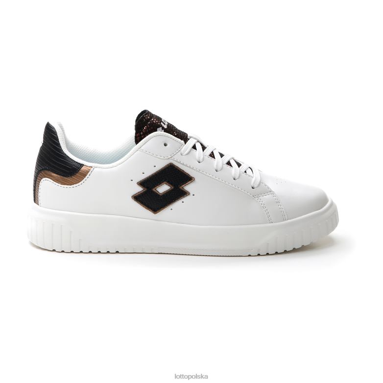 Lotto Polska - Lotto kobieta biały/cały czarny/ciemny brąz wenus amf iii py w buty R4DBZ746