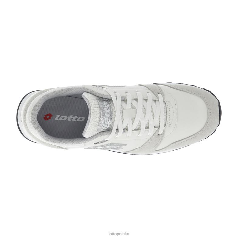 Lotto Polska - Lotto kobieta biały/srebrny metal 2 klin trenerski iii w buty R4DBZ741
