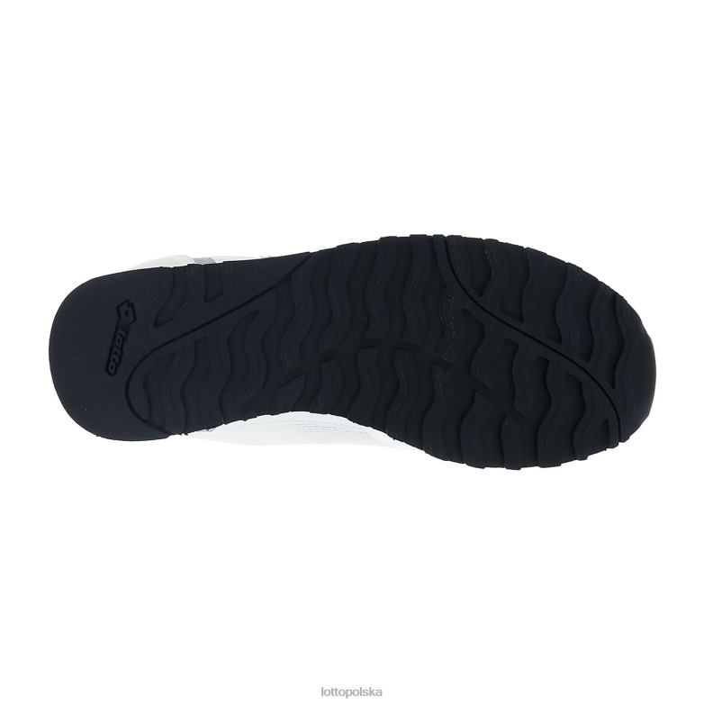 Lotto Polska - Lotto kobieta biały/srebrny metal 2 trainer wedge amf iv w buty R4DBZ738