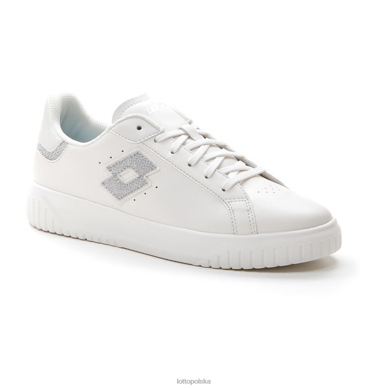 Lotto Polska - Lotto kobieta biały/srebrny metal 2 venus amf ii brokat w buty R4DBZ730