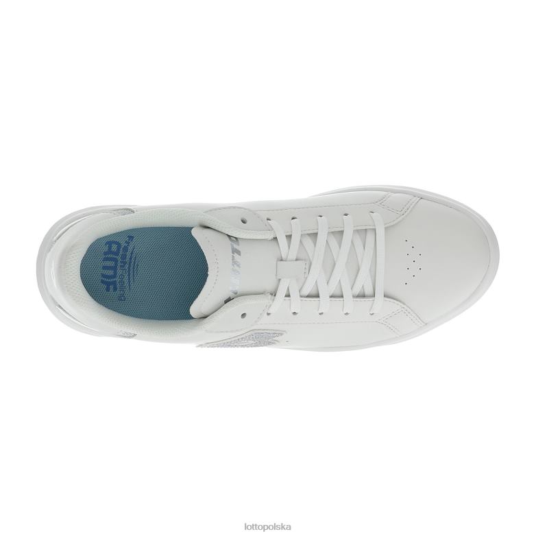 Lotto Polska - Lotto kobieta biały/srebrny metal 2 venus amf ii brokat w buty R4DBZ730