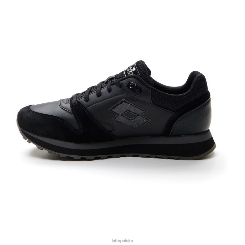 Lotto Polska - Lotto kobieta cały czarny/grawitacyjny tytan klin trenerski iii w buty R4DBZ737
