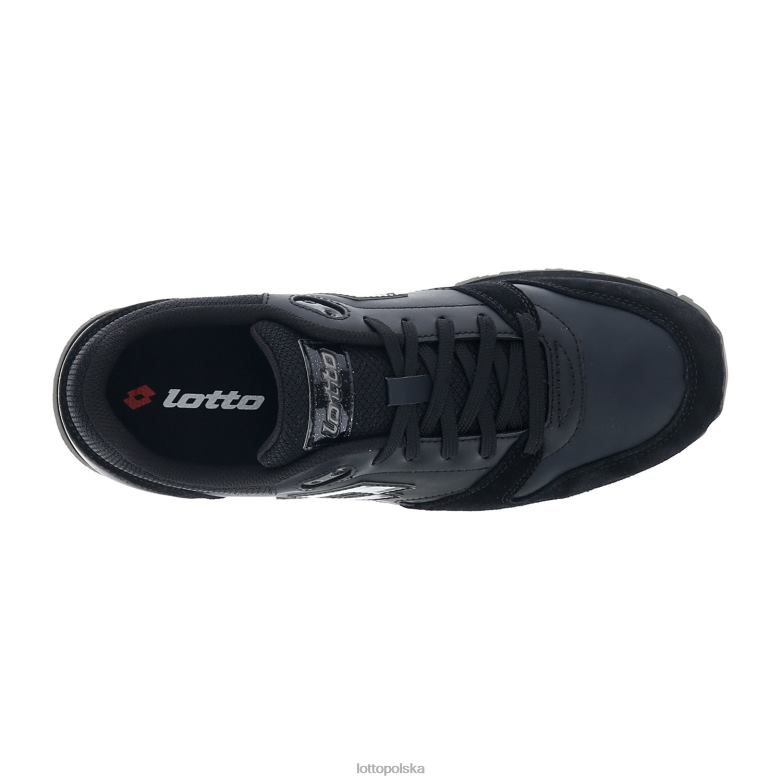Lotto Polska - Lotto kobieta cały czarny/grawitacyjny tytan klin trenerski iii w buty R4DBZ737