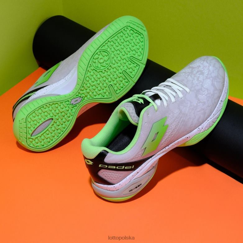 Lotto Polska Buty - Lotto kobieta wszystkie białe/zielone jabłka neo superrapida 200 iii w buty R4DBZ778