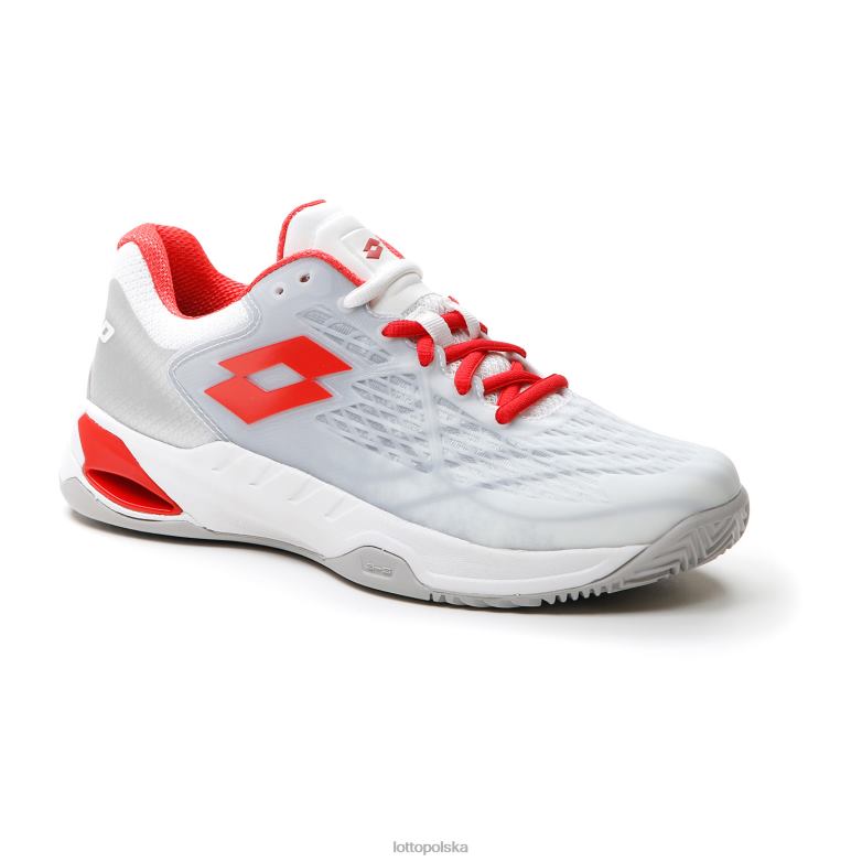 Lotto Polska - Lotto kobieta cały biały/czerwony mak mirage 100 cly w buty R4DBZ752