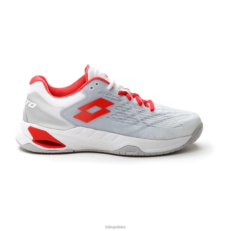 Lotto Polska - Lotto kobieta cały biały/czerwony mak mirage 100 spd w buty R4DBZ753