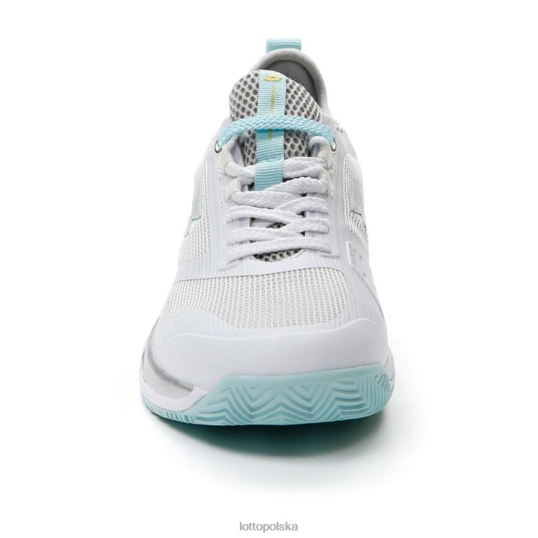 Lotto Polska - Lotto kobieta cały biały/srebrny metal 2/niebieski raj mirage 200 cly w buty R4DBZ771