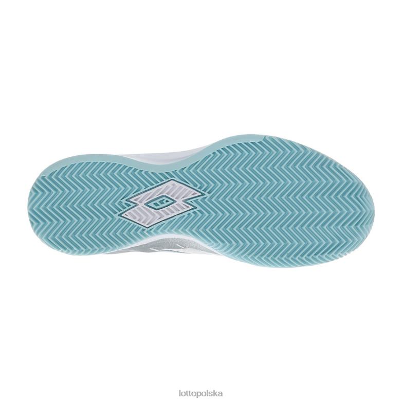 Lotto Polska - Lotto kobieta cały biały/srebrny metal 2/niebieski raj mirage 200 cly w buty R4DBZ771