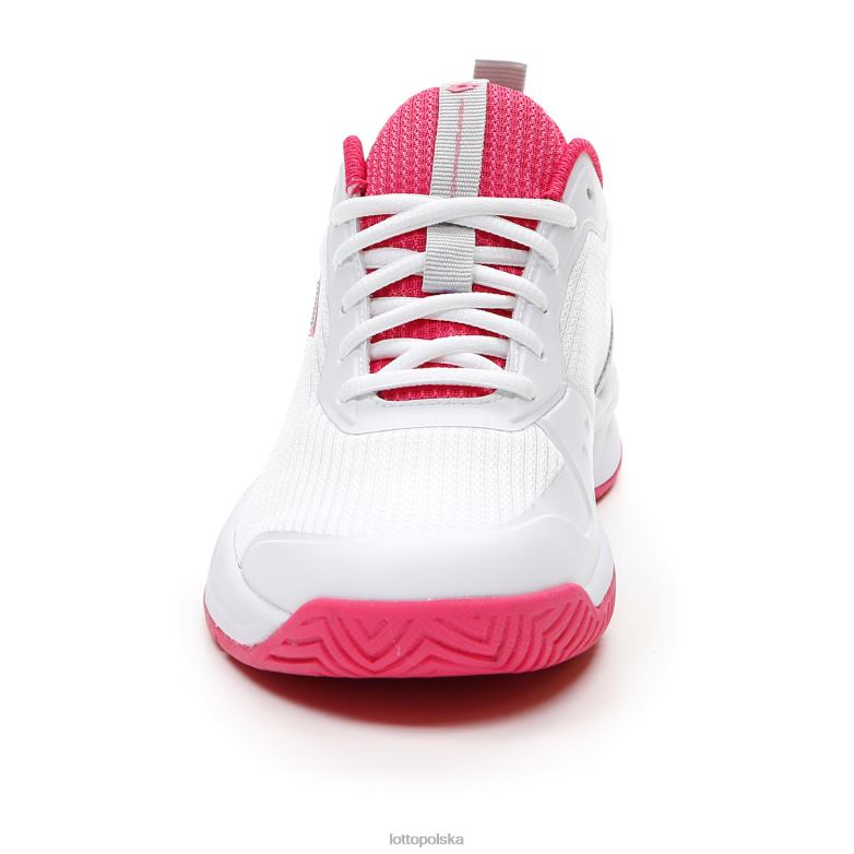 Lotto Polska - Lotto kobieta cały biały/srebrny metal 2/różowy glamour mirage 600 alr w buty R4DBZ761