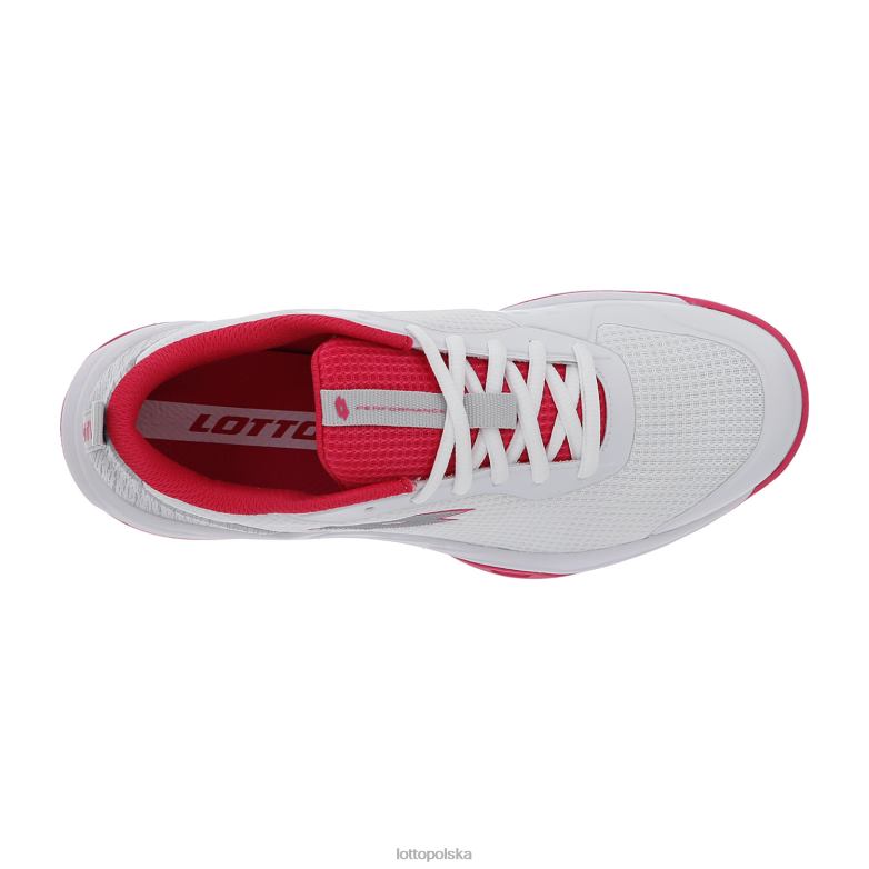 Lotto Polska - Lotto kobieta cały biały/srebrny metal 2/różowy glamour mirage 600 alr w buty R4DBZ761