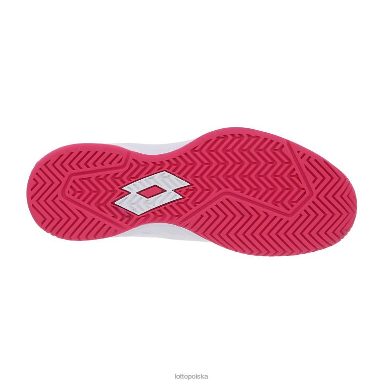 Lotto Polska - Lotto kobieta cały biały/srebrny metal 2/różowy glamour mirage 600 alr w buty R4DBZ761