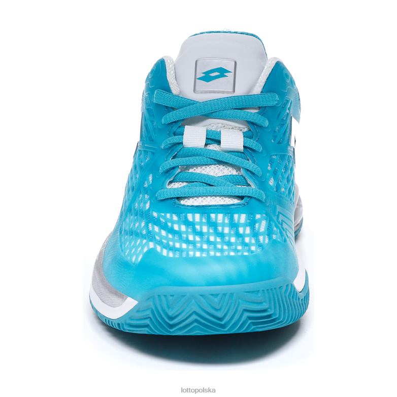 Lotto Polska - Lotto kobieta niebieski ptak/cały biały/srebrny metal mirage 100 cly w buty R4DBZ769