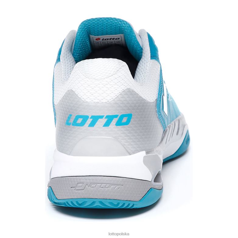 Lotto Polska - Lotto kobieta niebieski ptak/cały biały/srebrny metal mirage 100 cly w buty R4DBZ769
