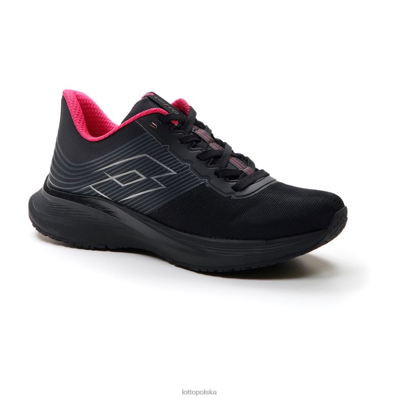 Lotto Polska Buty - Lotto kobieta cały czarny/grawitacyjny tytan/różowy glamour speedevo 700 ii w buty R4DBZ795